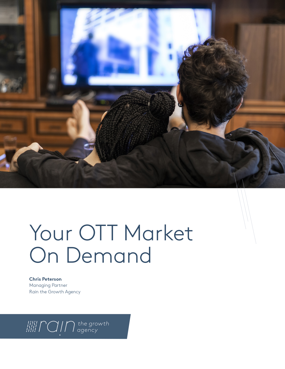 Image of a free guide produced by Rain the Growth Agency: “Your OTT Market on Demand”